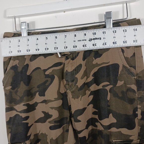 I & M Jeans, Camo Cargo Jogger Pants, Belted, Size Small, Tactical, Utility - Picture 9 of 14